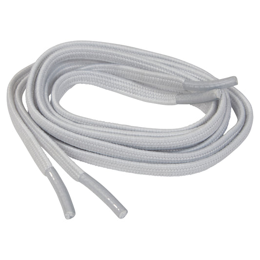Elastic Shoelace, Flat, White, 27"L, 2 Pair/Pack