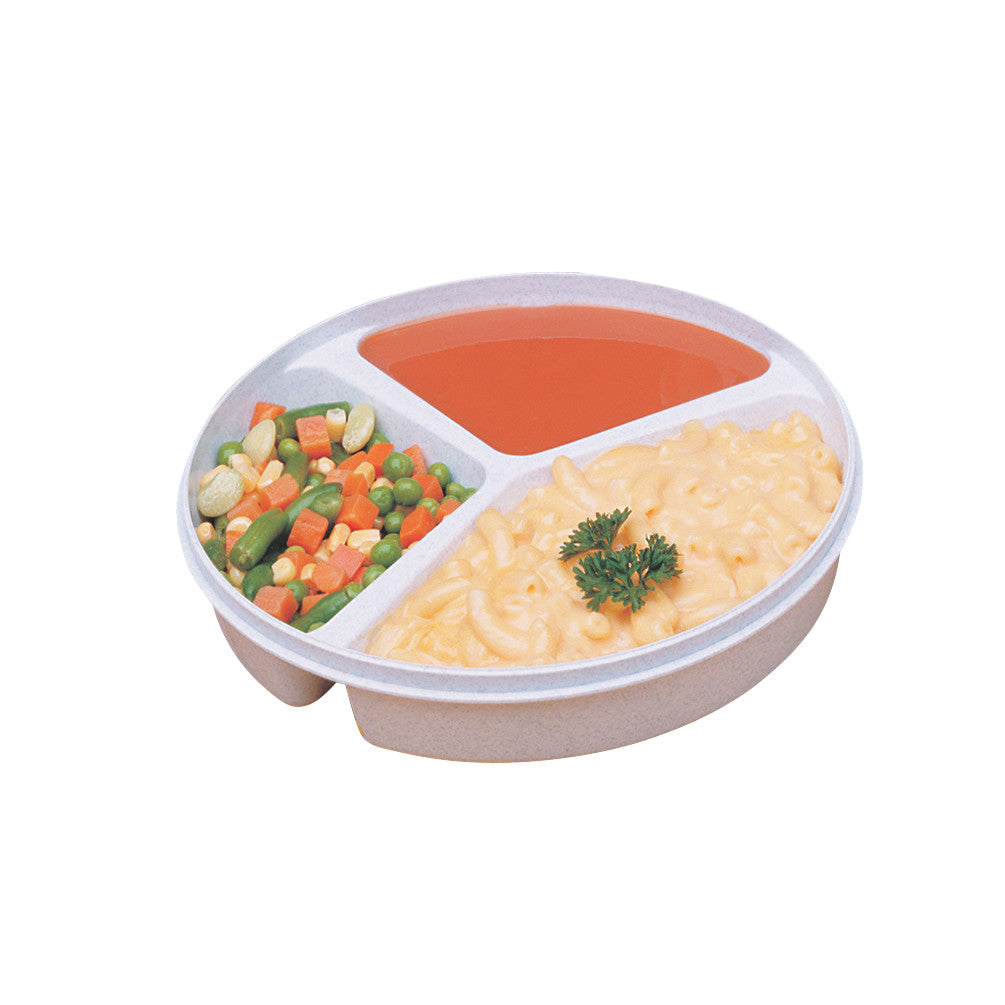Three-Compartment Scoop Dish