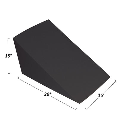 Vinyl-Covered 28 Degree Large Wedge Positioner, Conductive Black