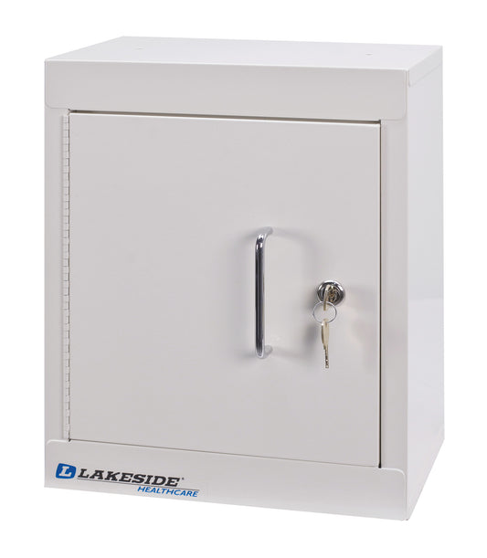Double-Lock Narcotics Box, Double Door, Short, 12"W x 15"H x 10"D