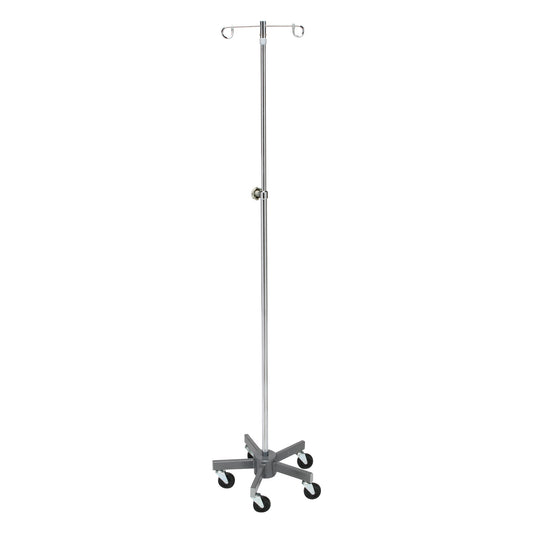 Lakeside® Space-Saver Five-Leg Healthcare IV Pole