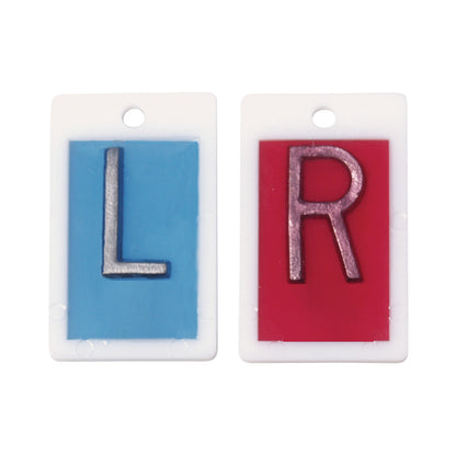 Plastic X-Ray Marker Set, Left/Right, 5/8"H Letter, without Initials, Set (1 of Each)