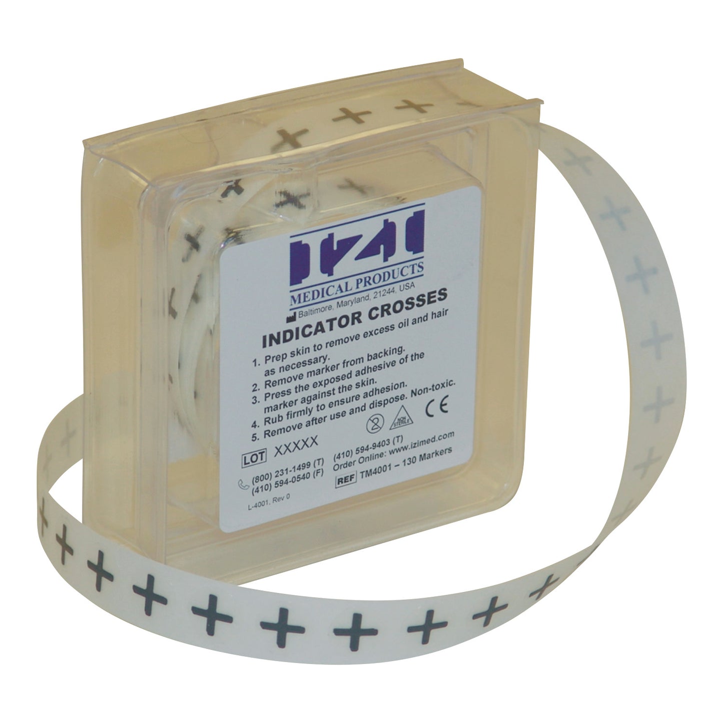 Indicator Radiopaque Marker, Cross, 130/Box