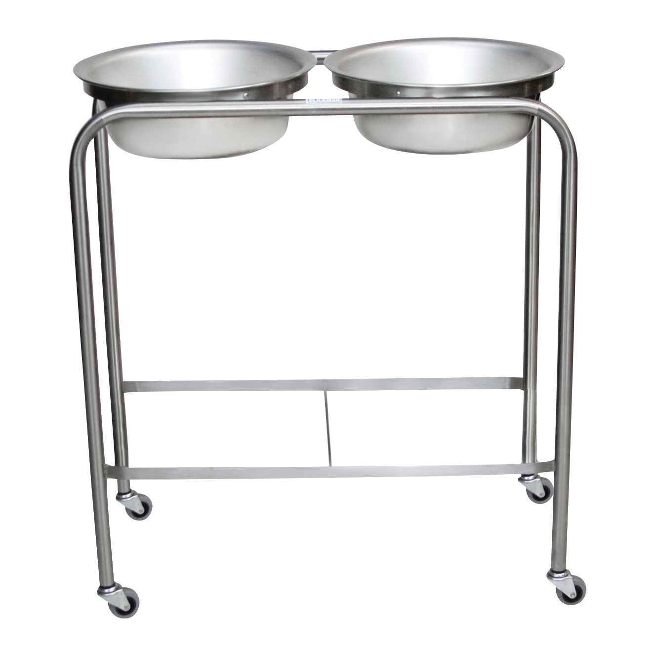 Double Basin Solution Stand, with H-Brace, 29"W x 33"H x 15"D, Two 8.5 qt. Basins