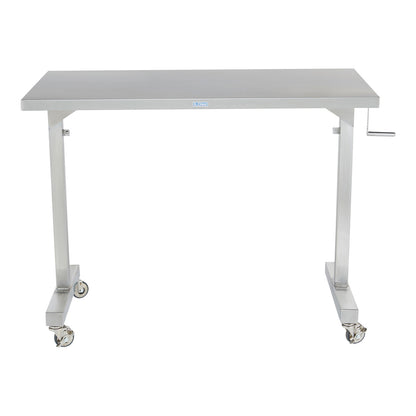 Georgetown Manual Adjustable Instrument Table, 36"W x 20"D