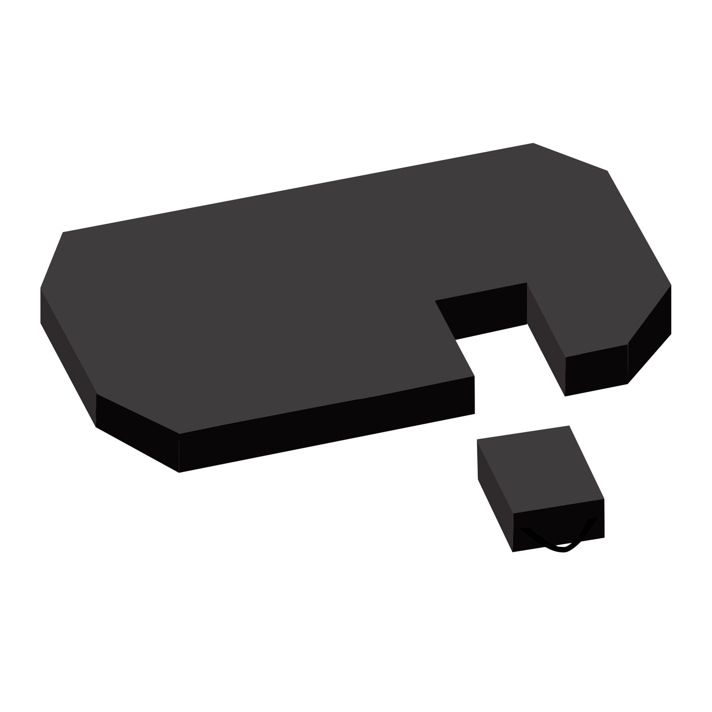 Echostretcher Pad, Black, 2 Piece/Set