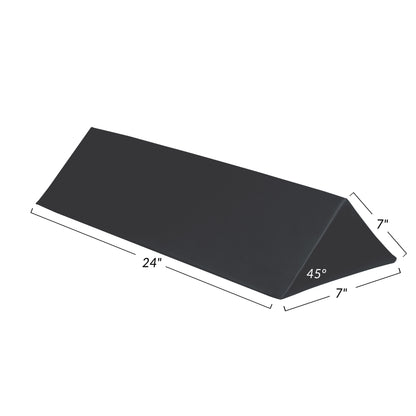 Vinyl-Covered 45 Degree Large Wedge Positioner, 24"L, Conductive Black