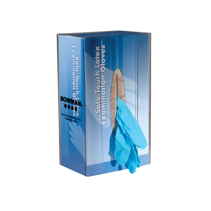 Glove Box Dispenser with Spring, Clear PETG, Single, Small, 12/Case