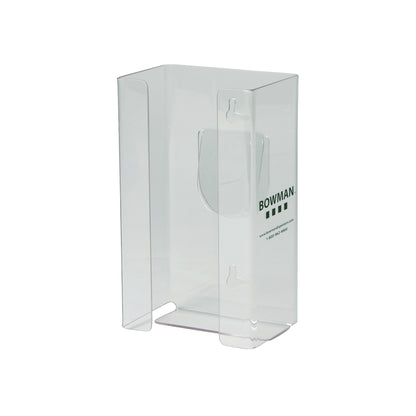 Glove Box Dispenser with Spring, Clear PETG, Single, Small, 12/Case