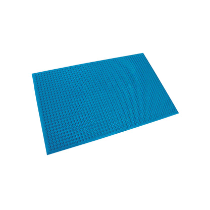 Hygiene Nitrile Floor Mat, 2'W x 3'L, Blue
