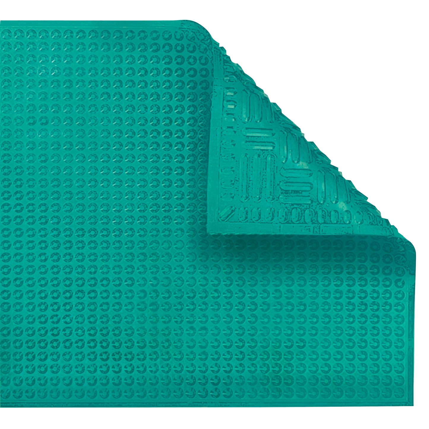 Hygiene Nitrile Floor Mat, 2'W x 6'L, Green