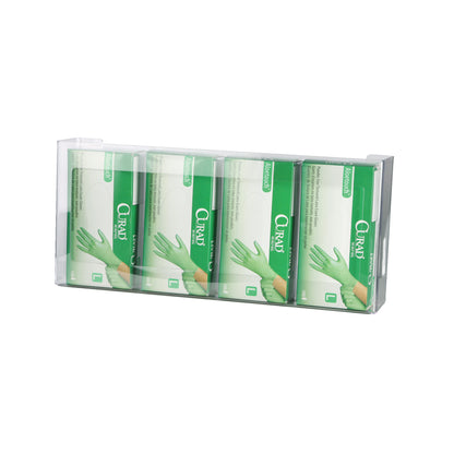 Clear PETG Glove Dispenser, Quadruple, 2/Case