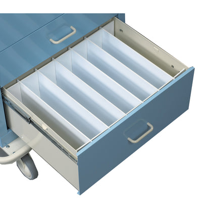 Drawer Divider Set, Fits 9"H Drawer, 6 Dividers/2 Rails, Select/Standard/Wide Series