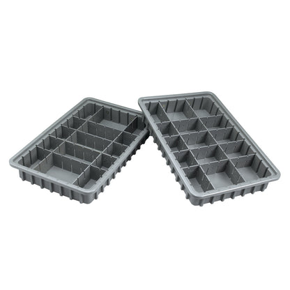 Drawer Tray Kit, Fits 3"H Drawer, 2 Trays, 4 Long Dividers/8 Short Dividers, Select/Standard/Wide Series