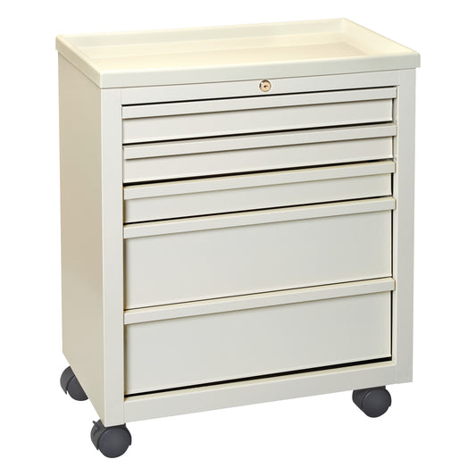 5-Drawer Economy Treatment Cart, Solid Beige