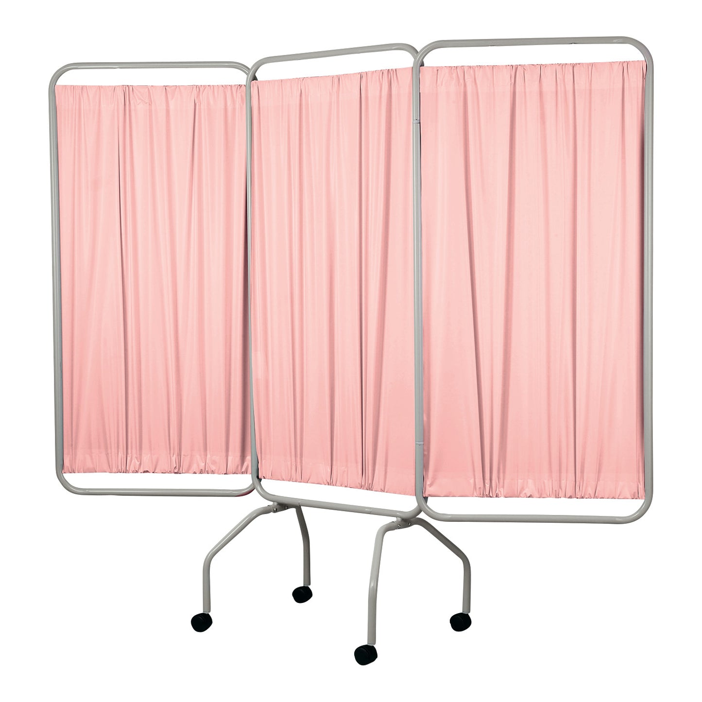 Privess Basic Three-Panel Privacy Screen, 79"W x 70"H (Extended), Blush