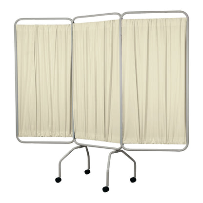 Privess Basic Three-Panel Privacy Screen, 79"W x 70"H (Extended), Dune