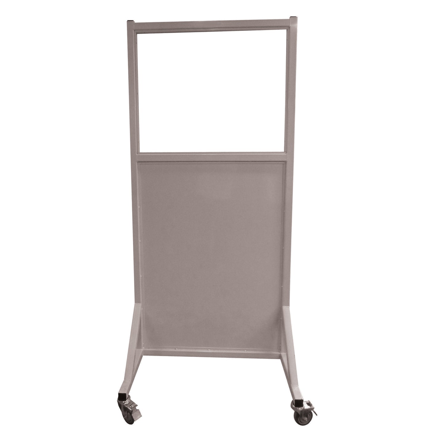 Safety Mobile Lead Glass Barrier, 30"W x 24"H Window, 2.0 mm Pb