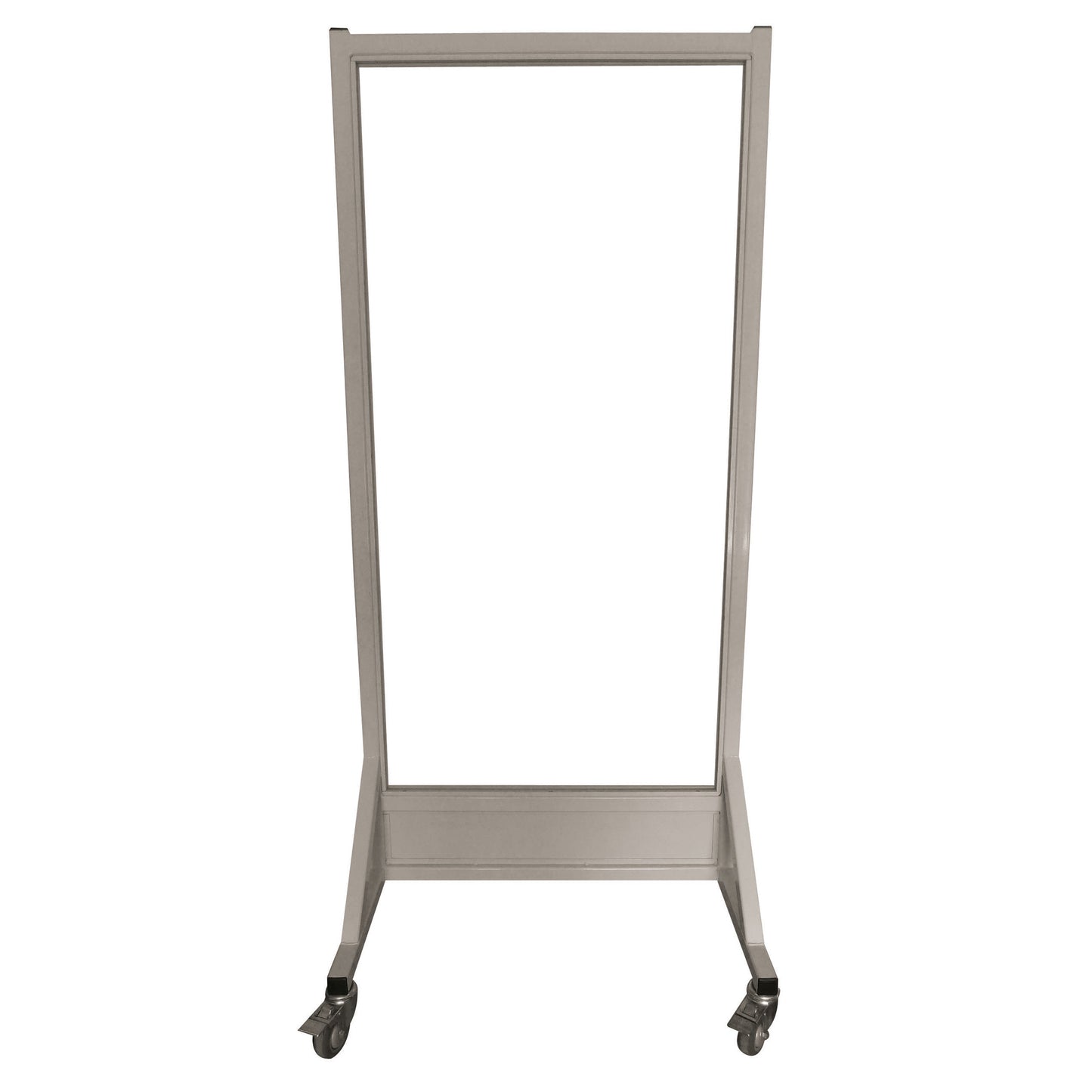 Safety Mobile Lead Glass Barrier, 30"W x 60"H Window, 2.0 mm Pb