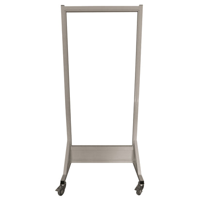 Safety Mobile Lead Glass Barrier, 30"W x 60"H Window, 2.0 mm Pb