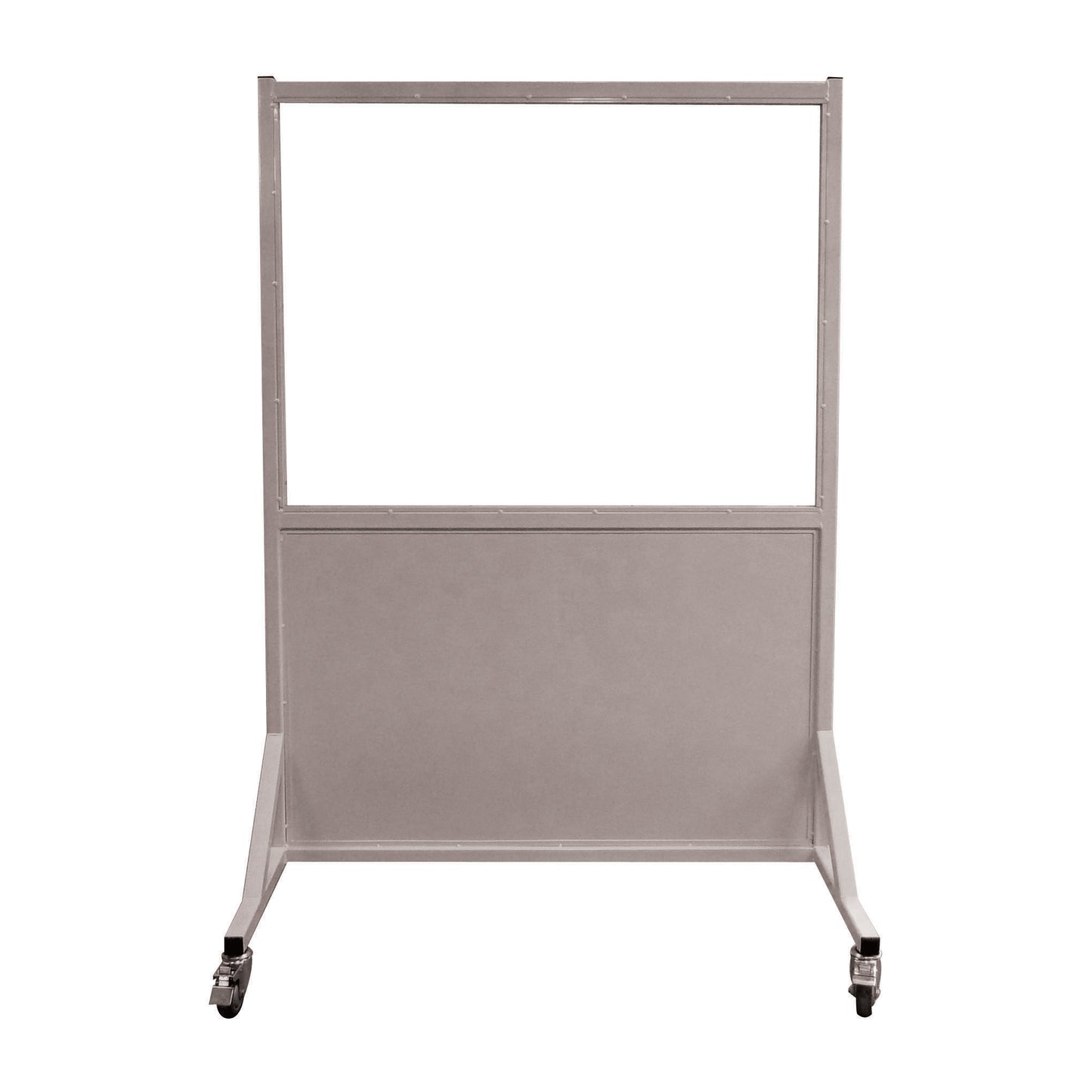 Safety Mobile Lead Glass Barrier, 48"W x 36"H Window, 2.0 mmPb