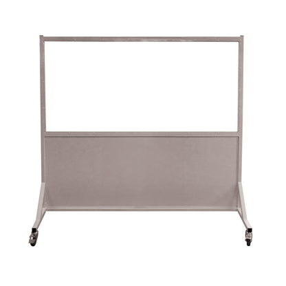 Safety Mobile Lead Glass Barrier, 72"W x 36"H Window, 2.0 mm Pb
