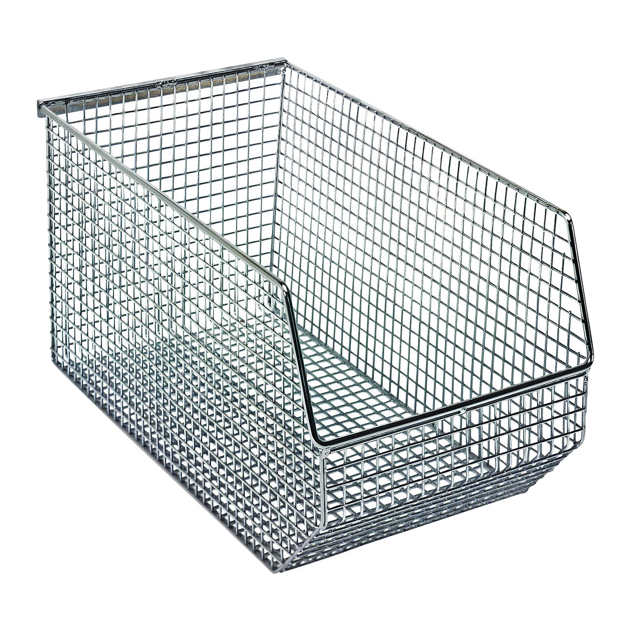 Mesh Stack and Hang Wire Bin, 8"W x 3"H x 14-1/2"D, 10/Case