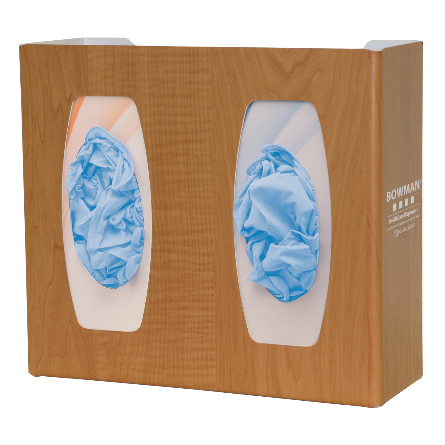 Signature Series Fauxwood Dispenser, Maple, Double