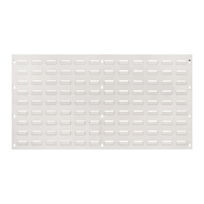 Solid Louvered Panel, 36"W x 19"H, Oyster White