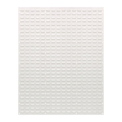 Solid Louvered Panel, 48"W x 61"H, Oyster White