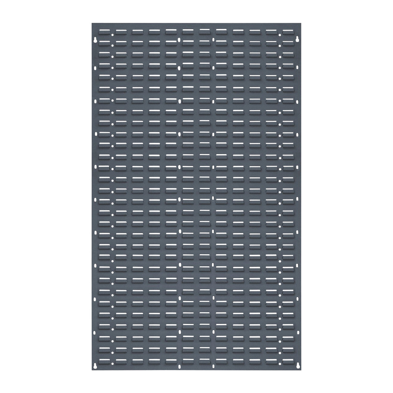 Solid Louvered Panel, 36"W x 61"H, Grey