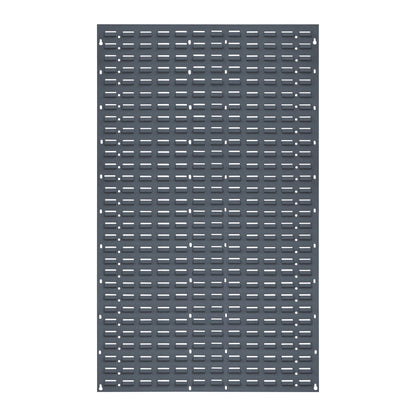 Solid Louvered Panel, 36"W x 61"H, Grey