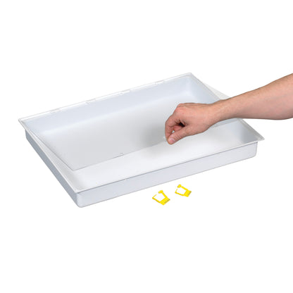 AliMed® Cart Accessory: Full Drawer Tray with Clear Lid and Lock for Select/Standard/Wide Series Medical Carts
