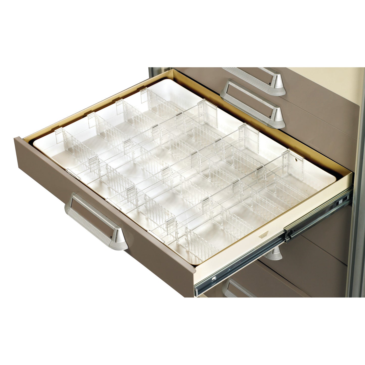 Full Drawer Tray Kit, Fits 3"H Drawer, 16 Dividers/3 Rails, Select/Standard/Wide Series