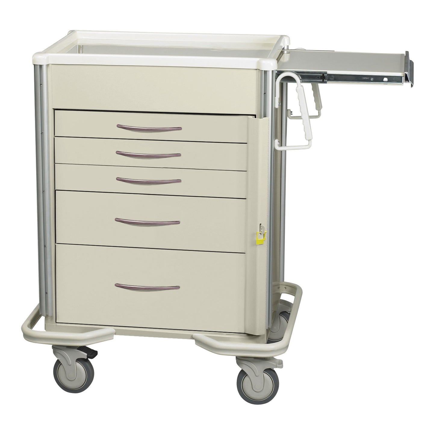 Select Series 5-Drawer Emergency Cart, Breakaway Lock, Two-Tone Beige