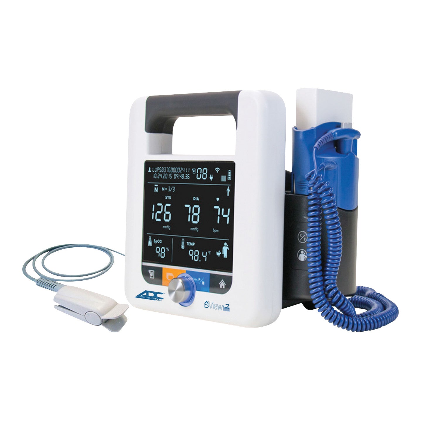 ADView 2 Modular Diagnostic Station, Base Unit w/SpO2/Temp