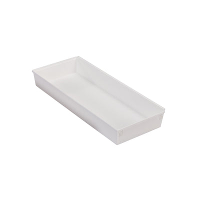 Non-Expandable Tray, White, 6"W x 2"H x 15-3/8"D, Mini/Select/Standard/Wide Series