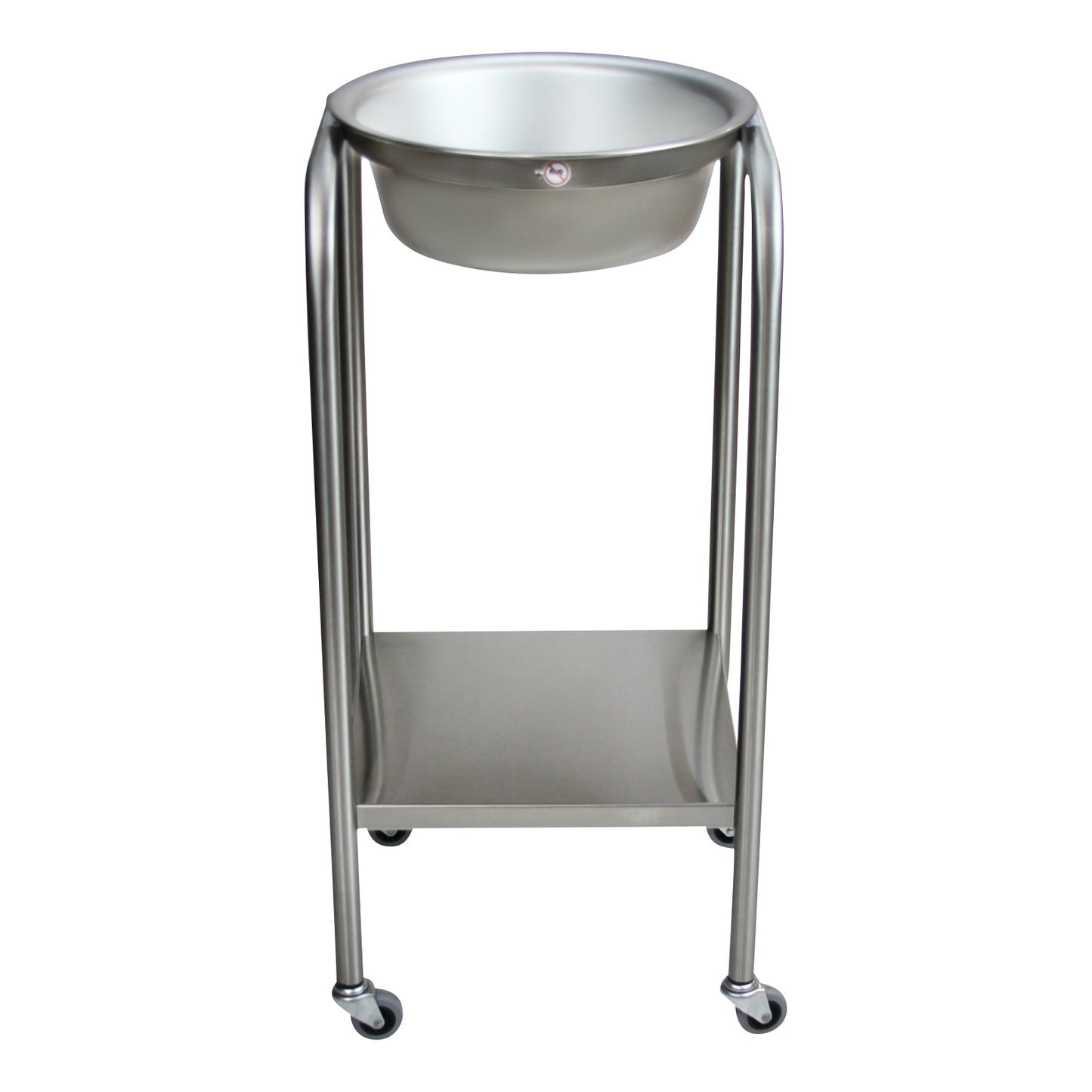 Single Basin Solution Stand, with Shelf, 15"W x 33"H x 15"D, 8.5 qt. Basin