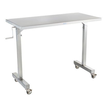 Georgetown Manual Adjustable Instrument Table, 48"W x 24"D