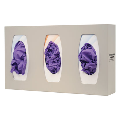 Triple Glove Box Dispenser, Dividers, Beige, ABS