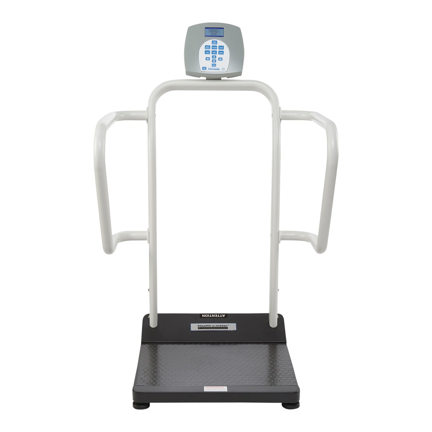 Digital Platform Scale with Everlock, X-Wide Handrails, LBS/KG