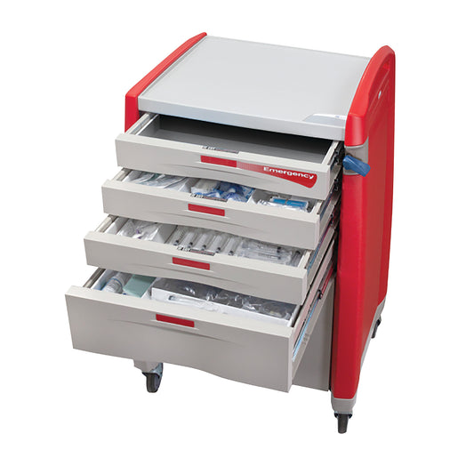Patient-Ready Loaded 6-Drawer Emergency Crash Cart™ with Drawer Refill Kits