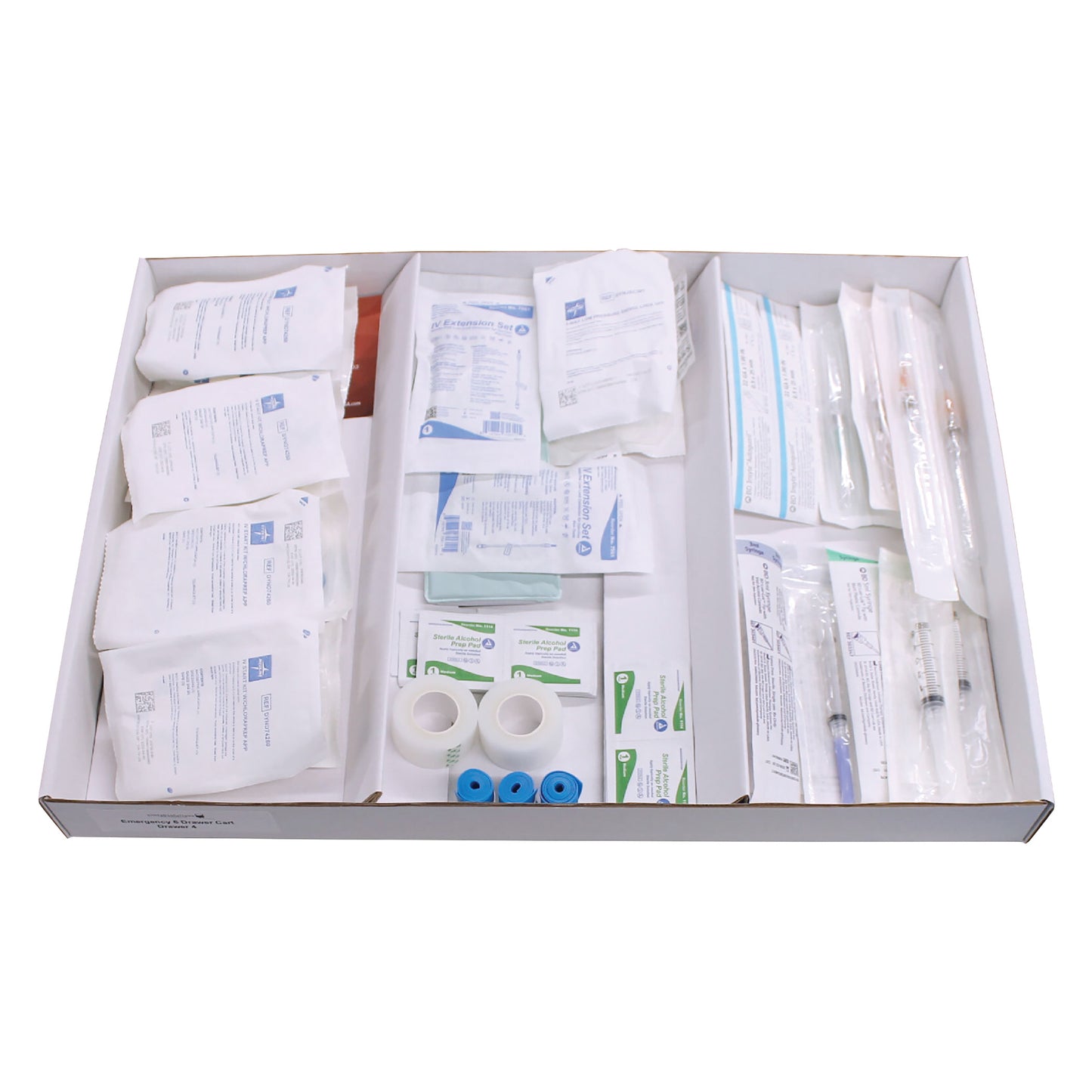 Drawer Refill Kit for Emergency Medical Carts: IV Start Supplies