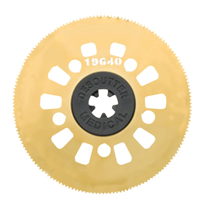 Cast Saw Blade for DeSoutter CleanCast CC7 and CC8 Cast Saw, Titanium Nitride, 64 mm Circular
