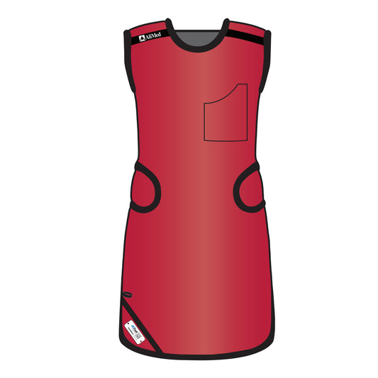 Grab ‘n Go Flex Weight Reliever Apron, Female, Ultralight Lead-Free, Scarlet, Medium