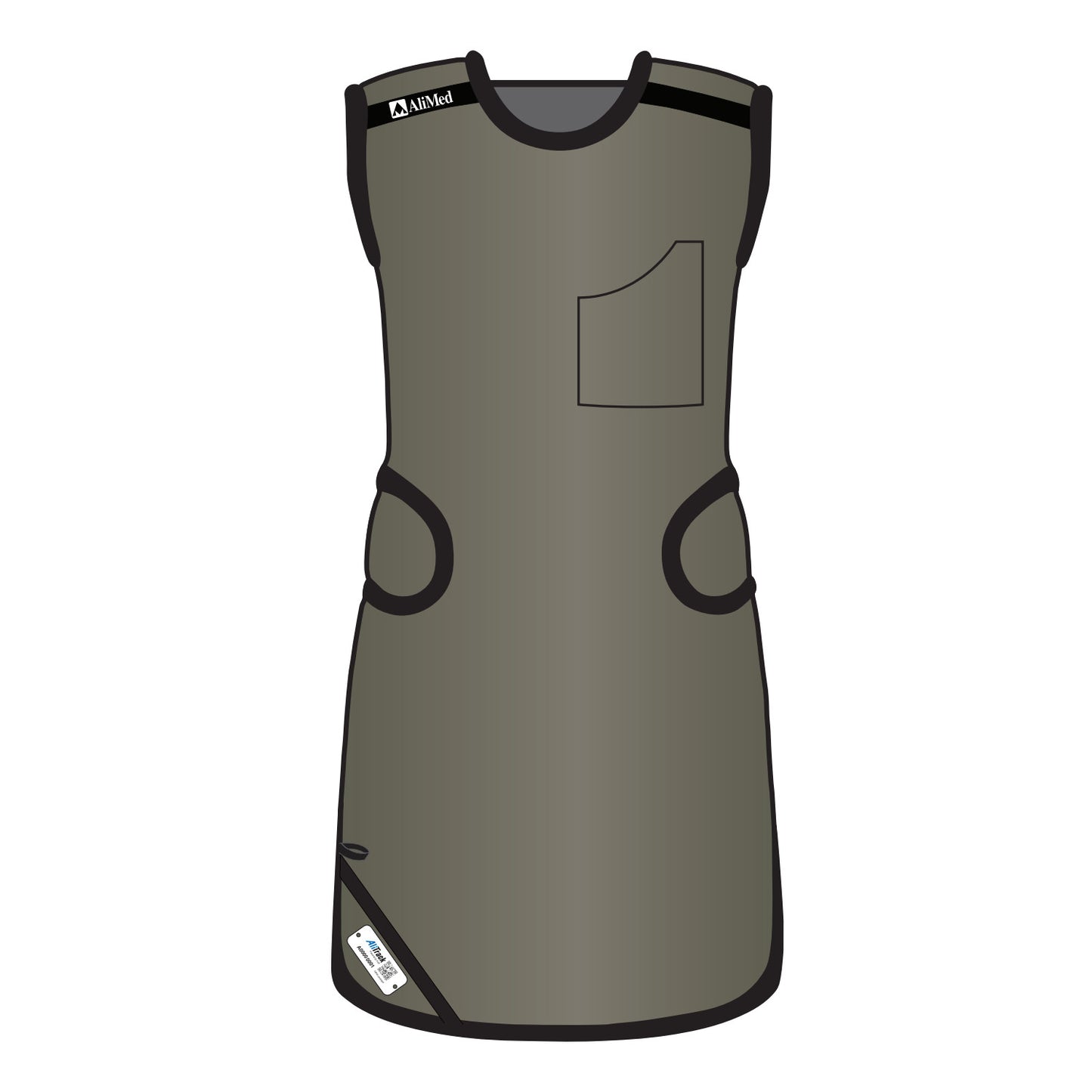 Grab ‘n Go Flex Weight Reliever Apron, Female, Ultralight Lead-Free, Charcoal, X-Large