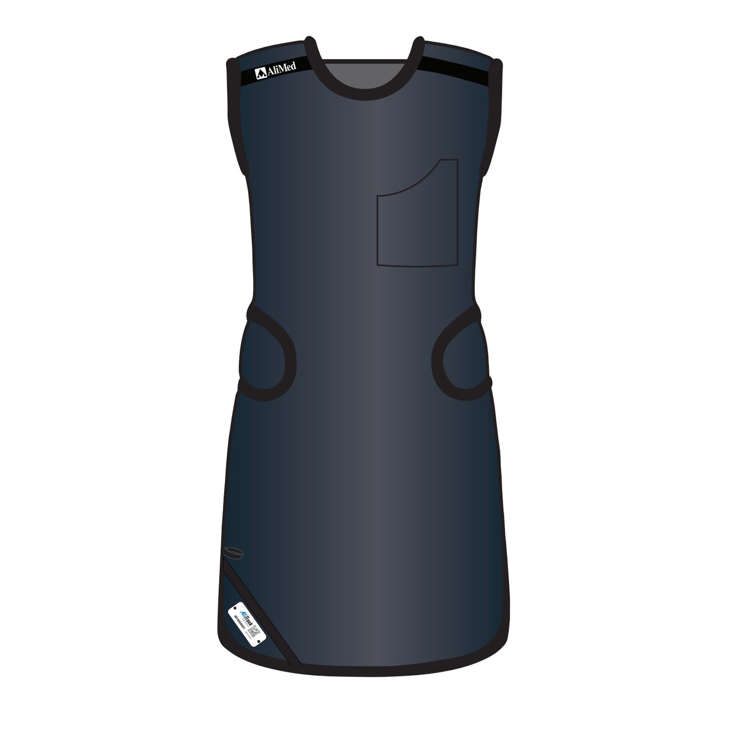 Grab ‘n Go Flex Weight Reliever Apron, Female, Standard Lead, Black, Large