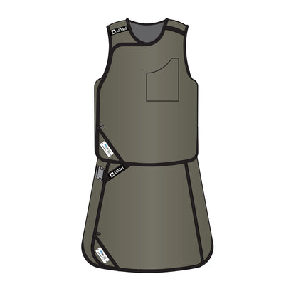 Grab ‘n Go Vest/Kilt Set, Male, Standard Lead, Charcoal, X-Large