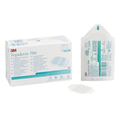 Tegaderm Transparent Dressing, 1-3/4"W x 1-3/4"L, 100/Box