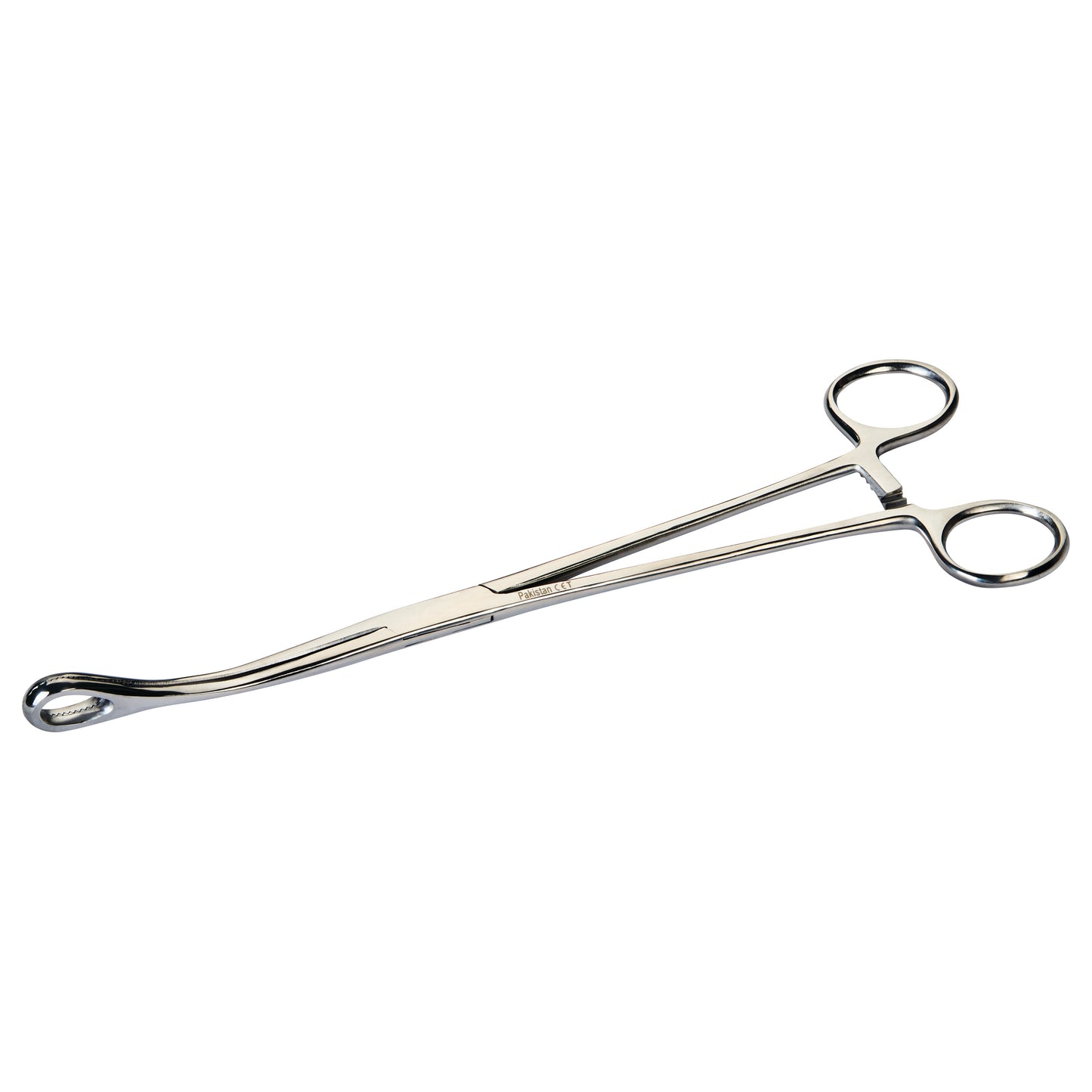 Serrated Foerster Sponge Forceps, 9-1/2"L, Curved, Economy Steel